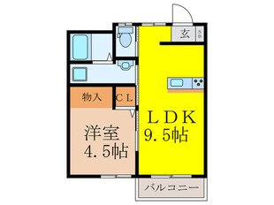 松田マンションの物件間取画像